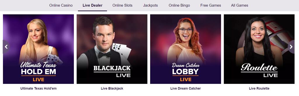 bally online casino live dealer